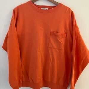 Marsh Landing Vibrant Orange Crewneck Sweater